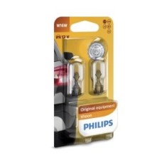 Set 2 Becuri 12V W16W Vision Blister Philips