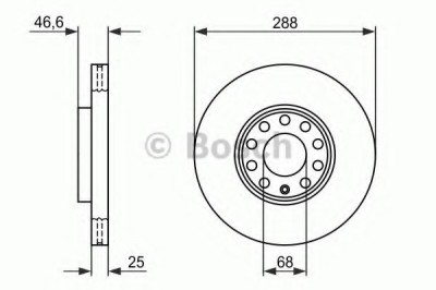 Disc frana AUDI A6 (4B2, C5) (1997 - 2005) BOSCH 0 986 478 546 foto