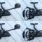 SET 4 Mulinete Feeder si Crap PRO FL VIRUS VF6500 tambur Long Cast+baitrunner