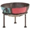 vidaXL Vatră de foc rustică, colorată, &Oslash; 40 cm, fier 321945