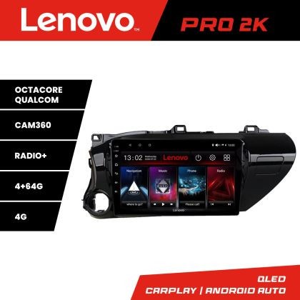 Navigatie Toyota Hilux 2016- Lenovo Kit-TY59 8 core QLED 2K 4+64 360 Android Waze USB Navigatie Internet Youtube Radio CarStore Technology