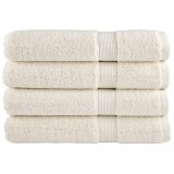 vidaXL Prosoape de saună premium SOLUND 4 buc. crem 80x200 cm 600 gsm 137483