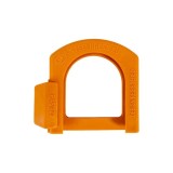 Protectie carlig sferic remorca portocalie cu suport stecher 5.5 mm