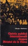 Olimpiu Matichescu - Opinia publica internationala despre Dictatul de la Viena
