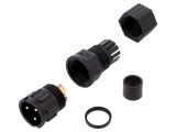 Conector Circular Tată 3-PIN Aurit 20A