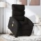 vidaXL Fotoliu rabatabil de masaj, cu ridicare, negru, material textil 3203992