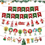 Set de 4 decoratiuni pentru Craciun Wellxunk, carton, multicolor