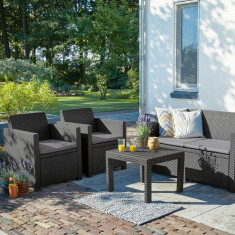 Set mobilier gradina graphite Keter Alabama