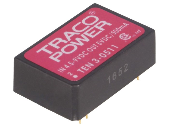 Convertor DC/DC 3W 5V 500mA DIP24