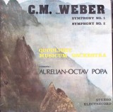 Vinil LP C.M. Von Weber - Symphony No. 1 &amp; 2 (Electrecord, 1986) Muzica Clasica