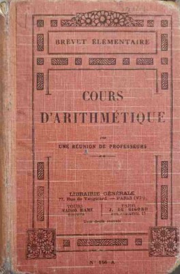COURS D&amp;#039;ARITHMETIQUE-COLECTIV-250700 foto