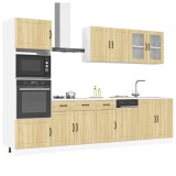 vidaXL Set dulap de bucătărie din 7 piese &bdquo;Lucca&rdquo; lemn stejar Sonoma 3314744