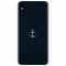 Husa silicon pentru Apple Iphone XS, Blue Navy Anchor Illustration Flat
