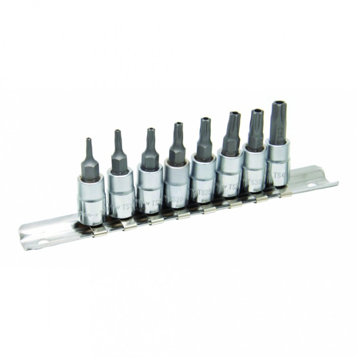 Set 8 biti Torx 1/4' TS8-40 TMP HardWork ToolsRange