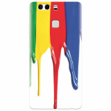 Husa silicon pentru Huawei P9 Plus, Dripping Colorful Paint