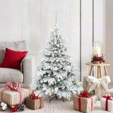 VidaXL Brad de Crăciun artificial cu 150 LED Verde 120 cm PE și PVC 3397593