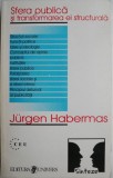 Sfera publica si transformarea ei structurala. Studiul unei categorii a societatii burgheze &ndash; Jurgen Habermas