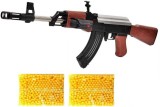 CELEBRA PUSCA AK47 KALASHNIKOV AIROSFT,TEAVA METALICA,TINTA LASER,500 BILE BONUS