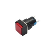 Indicator LED de panou din plastic, 16mm, 2 pini, rosu, 12V DC, IP20, FL1P-16NJ-6-RED