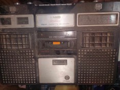 Radio casetofon recorder AIKO Stereo,Radio casetofon vechi masiv de colectie RAR,