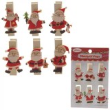 Cumpara ieftin Set 6 carlige - Novelty Father Christmas | Puckator