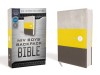 Niv, Boys&#039; Backpack Bible, Compact, Leathersoft, Yellow/Gray, Red Letter Edition, Comfort Print