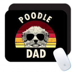 Poodle Tata : Cadou Mouse pad : Retro Gradient Dog Animal Animal de companie foto