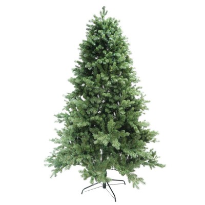 Brad artificial clasic bogat de craciun 1.8m, 586 ramuri, suport metalic inclus, verde foto