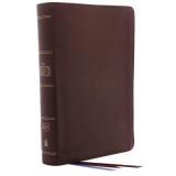 The Kjv, Open Bible, Genuine Leather, Brown, Red Letter Edition, Comfort Print: Complete Reference System