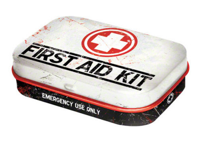 Cutie metalica cu bomboane - First Aid Kit foto