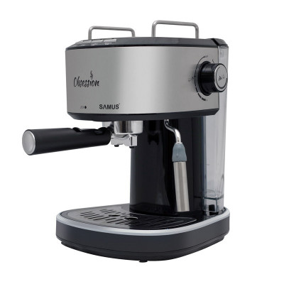 Espressor cafea Samus Obsession, 850 W, rezervor 1200 ml, presiune 20 bari, Argintiu foto