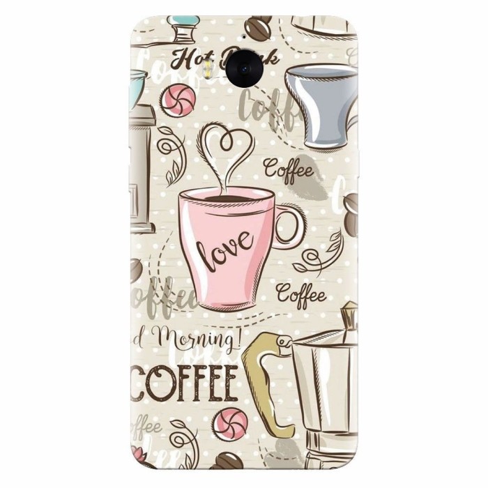 Husa silicon pentru Huawei Y6 2017, Coffe And Donuts