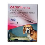 Cumpara ieftin Pipete antiparazitare caini, Zeronil, 134 mg 10 - 20 kg 6 pipete