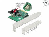 PCI Express cu 1 port intern USB 3.2 Gen2 key B 20 pini, Delock 90068