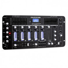 Auna Pro Dj rezident Kemistry 3 B 4 canale DJ mixer Bluetooth USB SD Phono negru foto