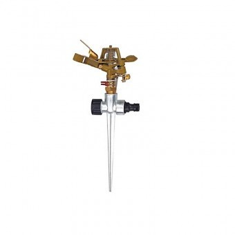 Aspersor pulsator cu rotatie 360⁰, Strend Pro DY1023, zinc si alama, 530 mp foto