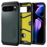 Husa Google Pixel 9 Pro XL Spigen Tough Armor, verde