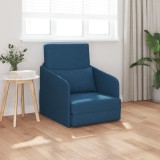 VidaXL Sofa Pat pentru Podea 2-in-1 Albastru 65x80x83 cm Material