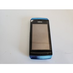 Telefon Nokia 306 folosit albastru cu folie pe ecran