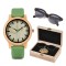 Set ceas din lemn Bobo Bird B06 si ochelari de soare din lemn