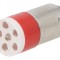 Lampă de control LED roșie BA15D 24-28V