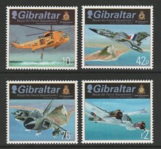 Gibraltar 2012 - Aviatia militara, avioane, RAF, serie neuzata foto