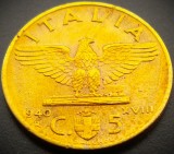 Cumpara ieftin Moneda istorica 5 CENTESIMI - ITALIA FASCISTA, anul 1940 * cod 1287 = excelenta!, Europa