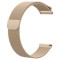 Curea tip Milanese Loop, compatibila Fossil Q Crewmaster, telescoape Quick Release, 22mm, Retro Gold