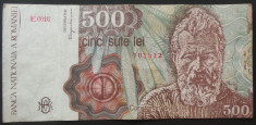 Bancnota 500 lei - ROMANIA, anul 1991 APRILIE *cod 06 foto