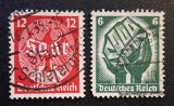 Germania (Deutsches Reich 1934/1935) Pereche "Saar-R&uuml;ckgliederung / Plebiscitul Saar 1934-1935" Obliterate CLK1