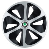 Set 4 capace roti Roco Gri-Negru R17 pentru gama auto Skoda