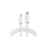 Cablu Green Cell Alb USB-C Tip C PowerStream 1,2m cu &icirc;ncărcare rapidă Power Delivery 60W, Ultra Charge, Quick Charge 3.0