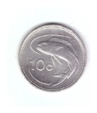Moneda Malta 10 cents/centi 1991, stare buna, curata