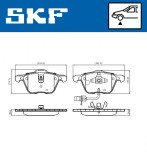 SKF VKBP 81035 E set placute frana,frana disc